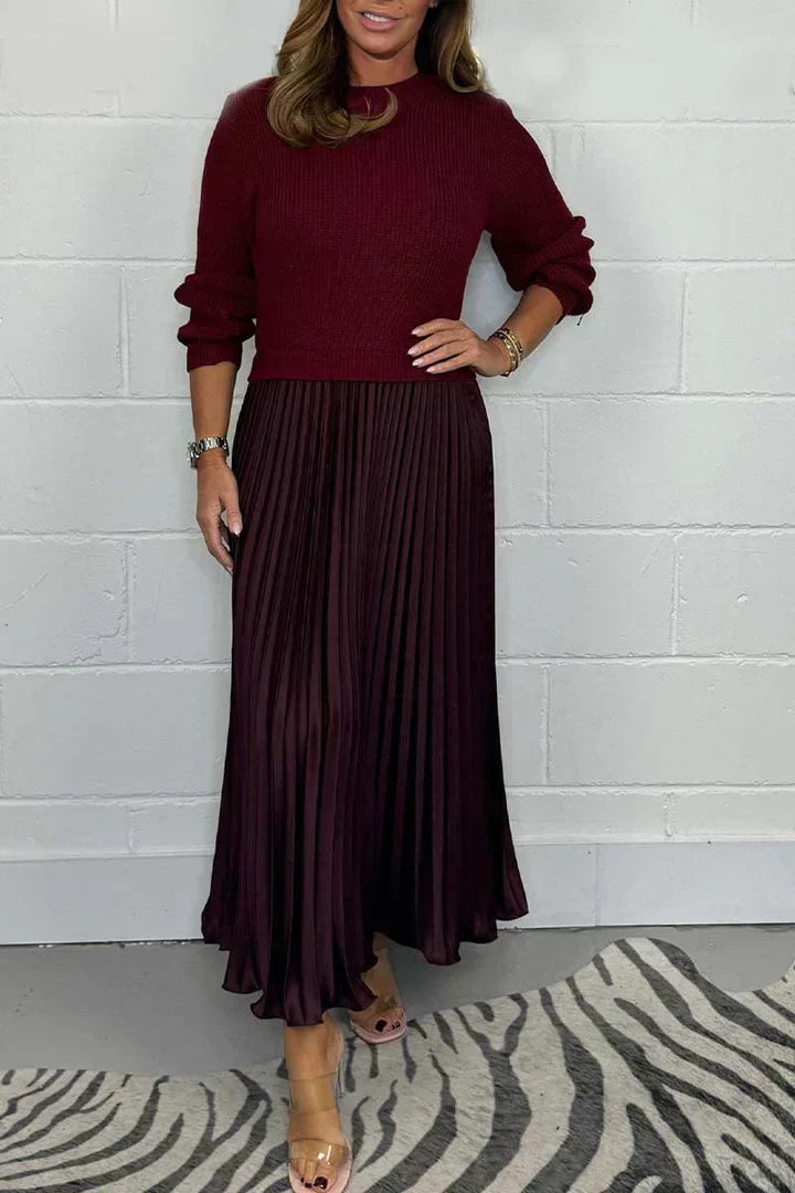 Charlotte™ - Chic 2-in-1 Dress-Sweater