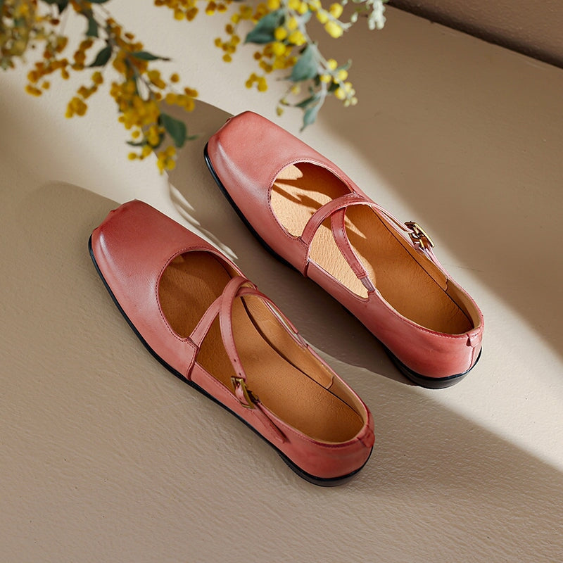 Sarah&Kate™| Edith Leather Mary Janes
