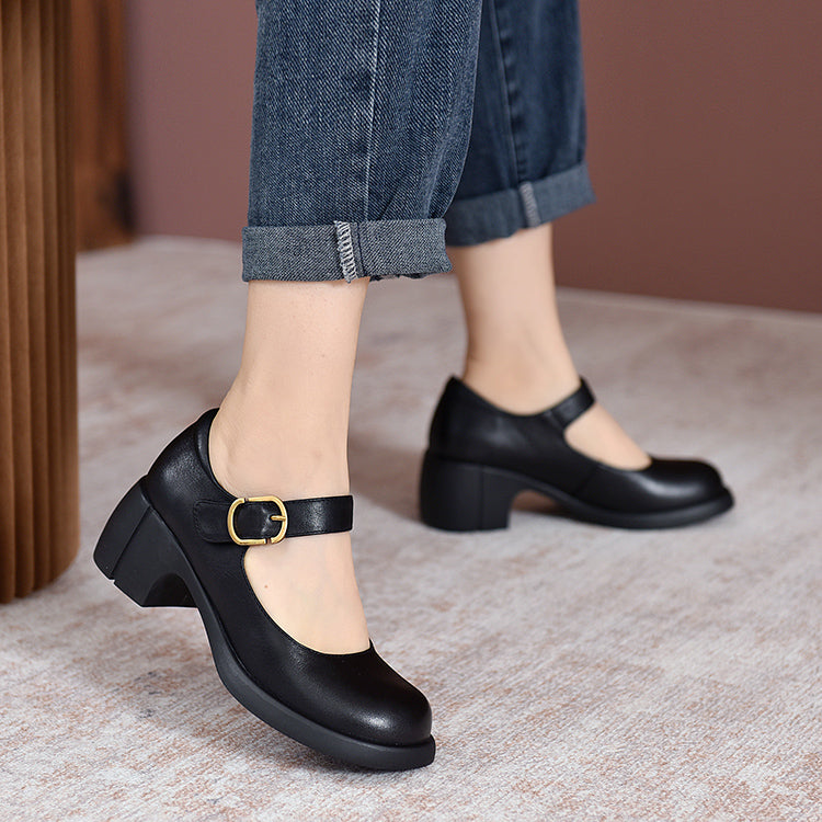 Sarah&Kate™| Agnes Leather Mary Janes