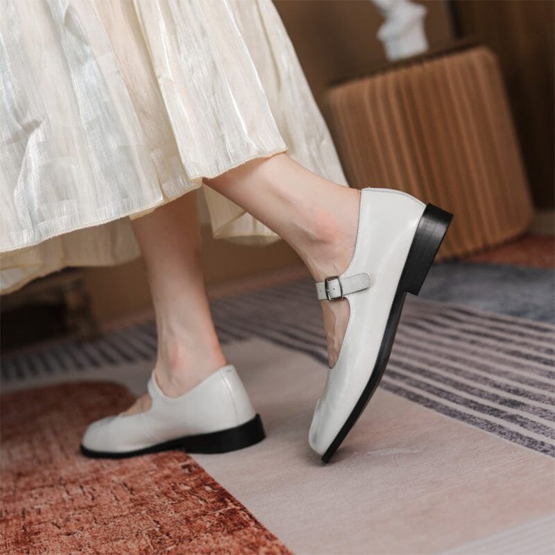 Sarah&Kate™| Martha Leather Mary Janes