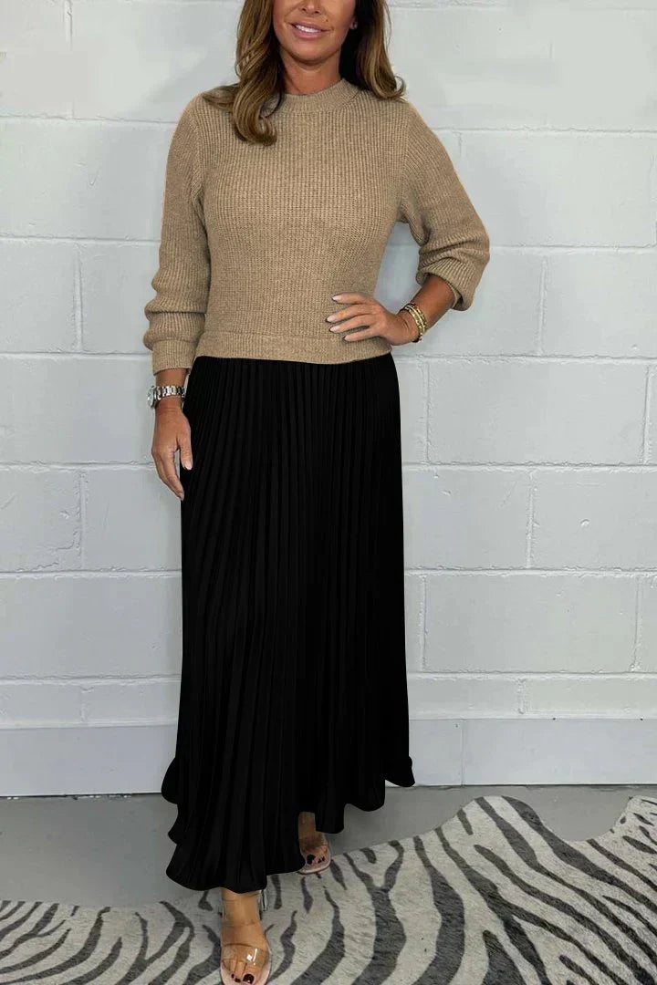 Charlotte™ - Chic 2-in-1 Dress-Sweater