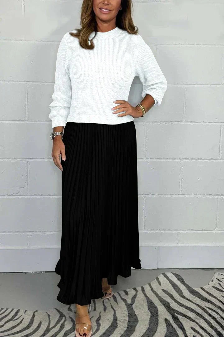 Charlotte™ - Chic 2-in-1 Dress-Sweater
