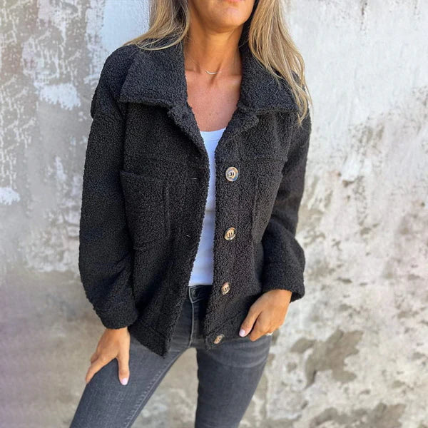 Ella™ - Chic Wool Blend Jacket with Lapels